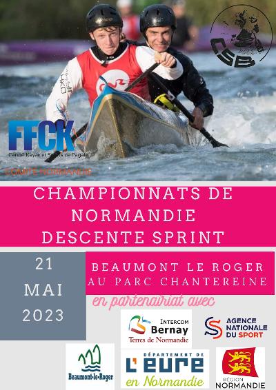 Affiche Championnats de Normandie sprint 2023